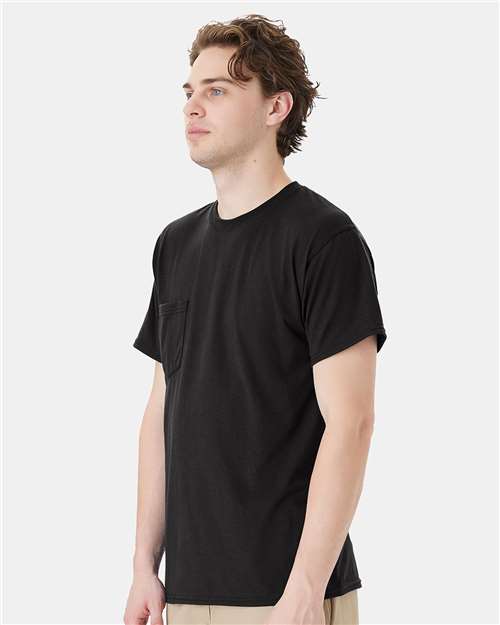 Hanes Unisex Workwear Pocket T-Shirt W110