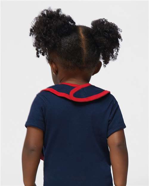 Rabbit Skins Infant Contrast Trim Premium Jersey Bib 1004