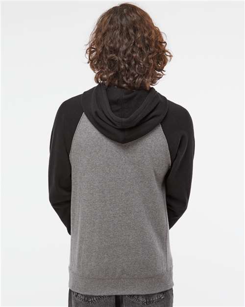 Independent Trading Co. Unisex Special Blend Raglan Hooded Sweatshirt PRM33SBP