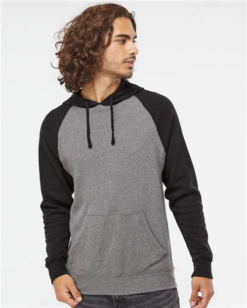 Independent Trading Co. Unisex Special Blend Raglan Hooded Sweatshirt PRM33SBP