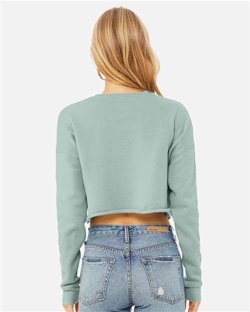 BELLA + CANVAS Women's Crop Fleece Crewneck Sweatshirt 7503