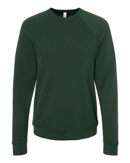 BELLA + CANVAS Unisex Sponge Fleece Raglan Crewneck Sweatshirt 3901