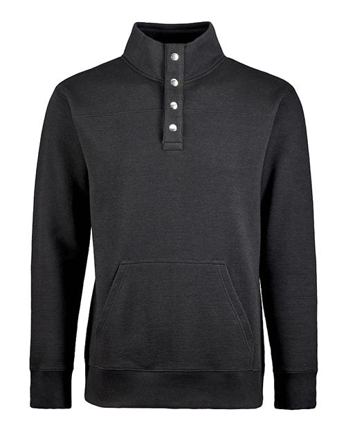 J. America Men's Ripple Fleece Snap Sweatshirt 8708