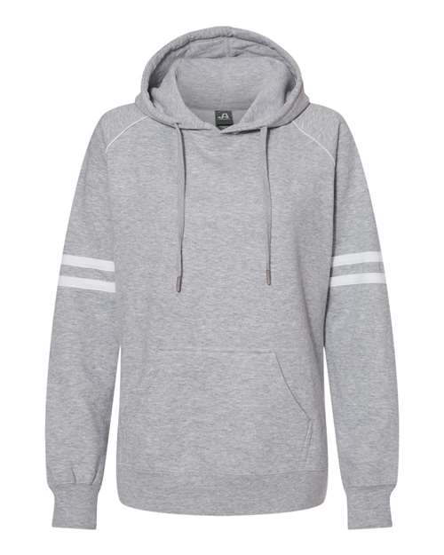 J. America Women's Varsity Fleece Piped Hooded Sweatshirt 8645