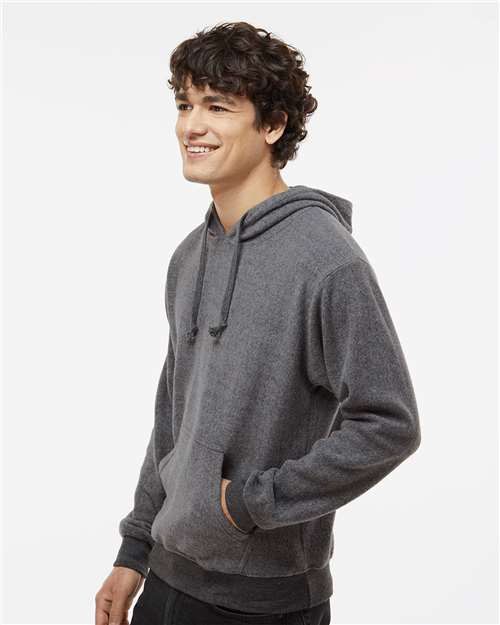 J. America Men's Flip Side Fleece Hooded Sweatshirt 8709