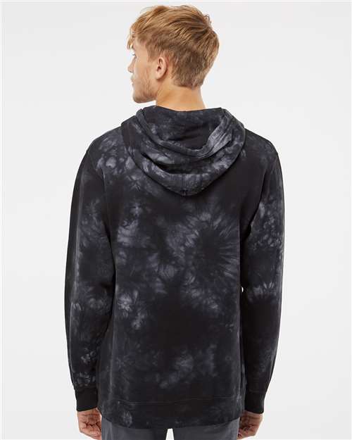 Independent Trading Co. Unisex Midweight Tie-Dyed Hooded Sweatshirt PRM4500TD