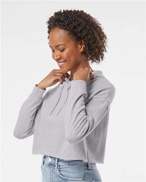 Independent Trading Co. Women’s Lightweight Crop Hooded Sweatshirt AFX64CRP