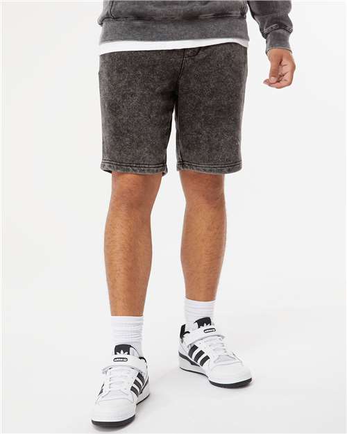 Independent Trading Co. Unisex Mineral Wash Fleece Shorts PRM50STMW